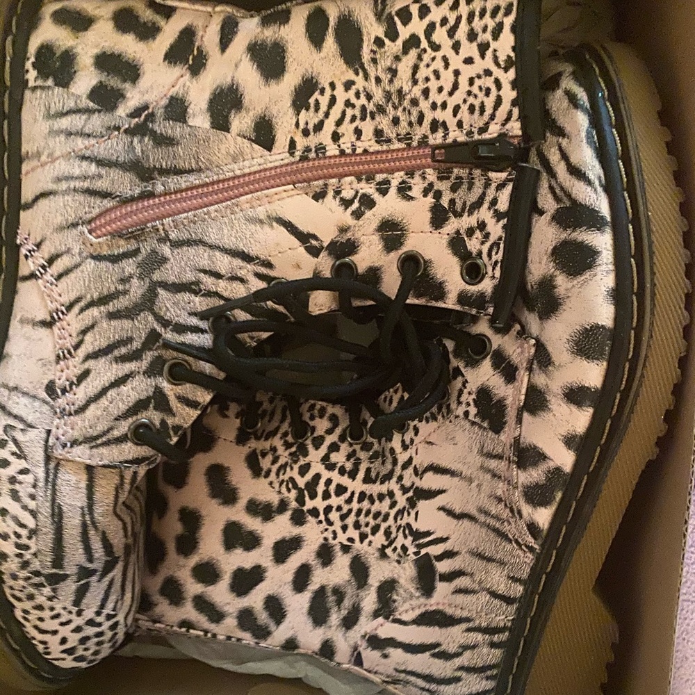 Cheetah print boots
